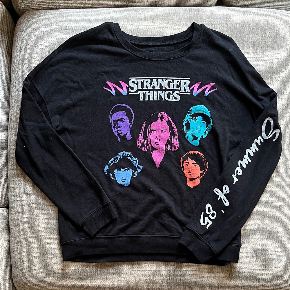 Netflix Stranger Things Black Sweatshirt